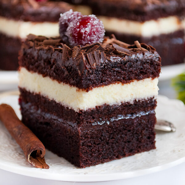 ciasto czekoladowe z kremem