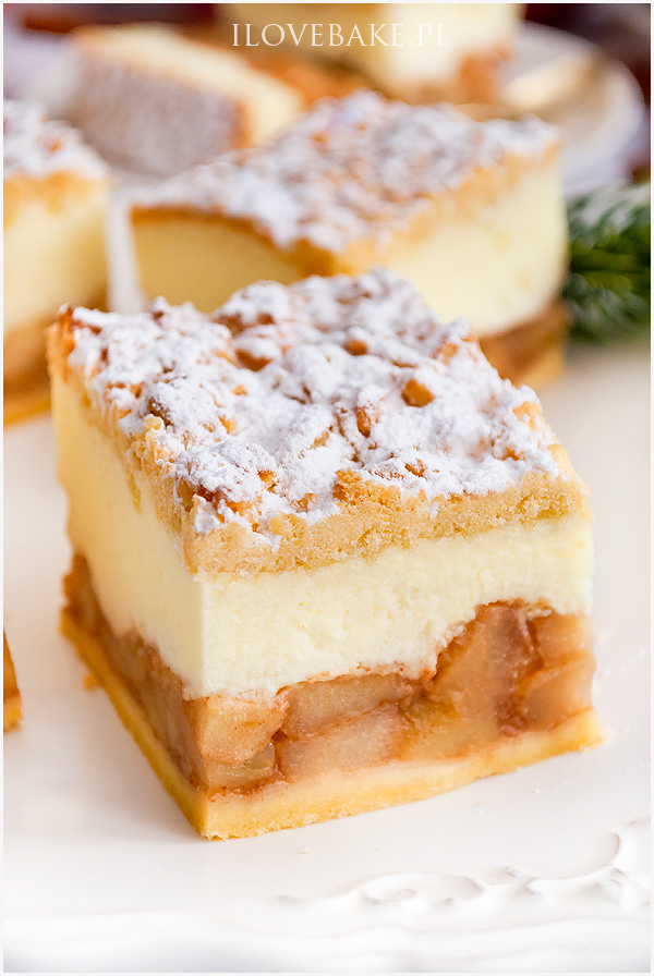 ciasto z jabłkami i pianką