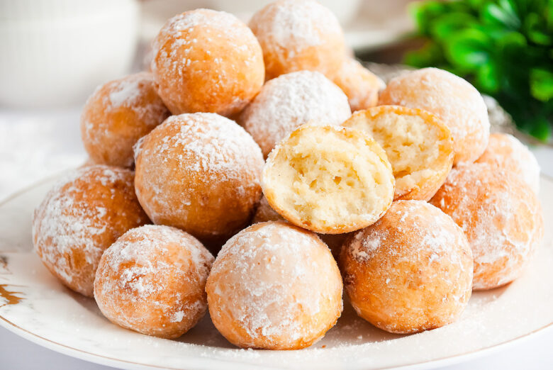 mini pączki z mascarpone