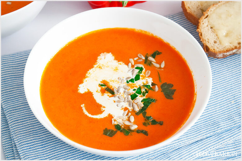 Zupa krem z pieczonej papryki